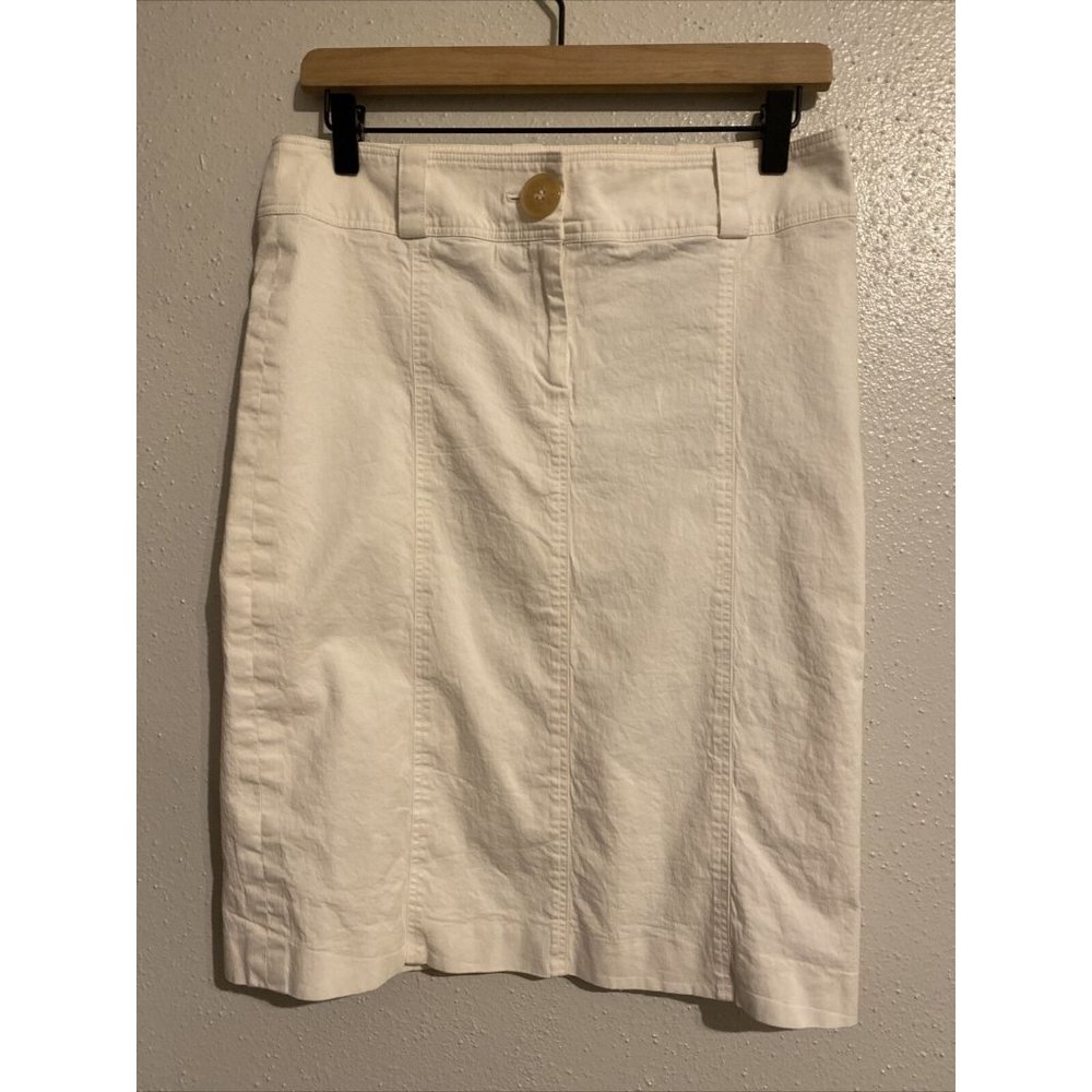 Burberry London Midi Skirt US 6 UK 8 Warm White